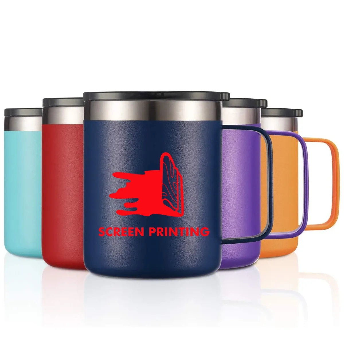 12oz Stainless Steel Insulated Coffee Mug with Handle 2