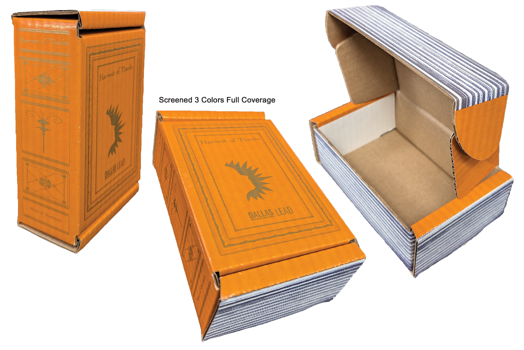 5" x 3 1/2" x 2" - B-Flute Outside Tuck Box 2