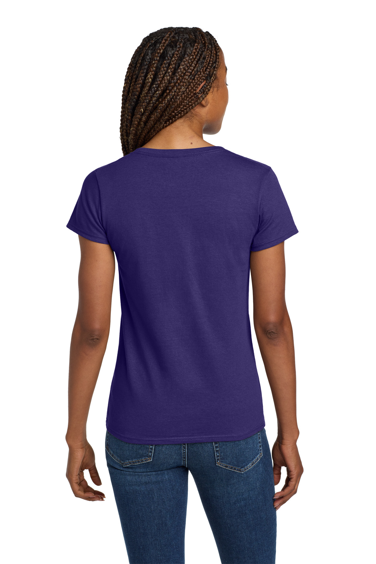 Gildan Women's Heavy Cotton 100% Cotton V-Neck T-Shirt. 5V00L 53
