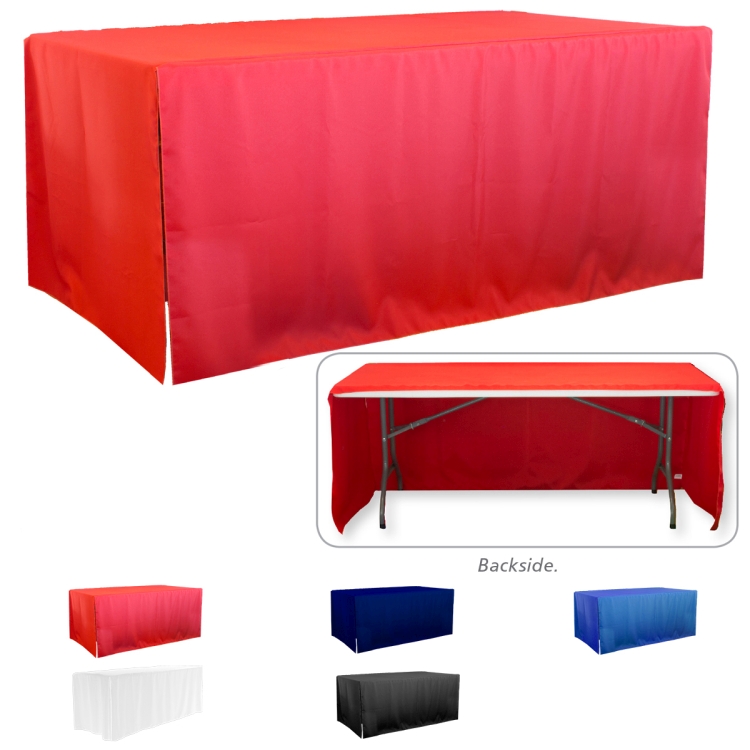"Darley OS Eight" 3-Sided Throw Style Table Covers All Over Full Color Dye Sublimation Imprint - Fit 5