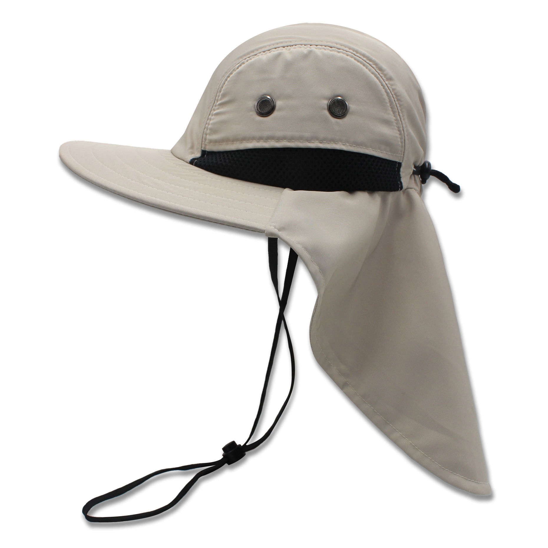 Safari boonie flap back hat with hidden pocket