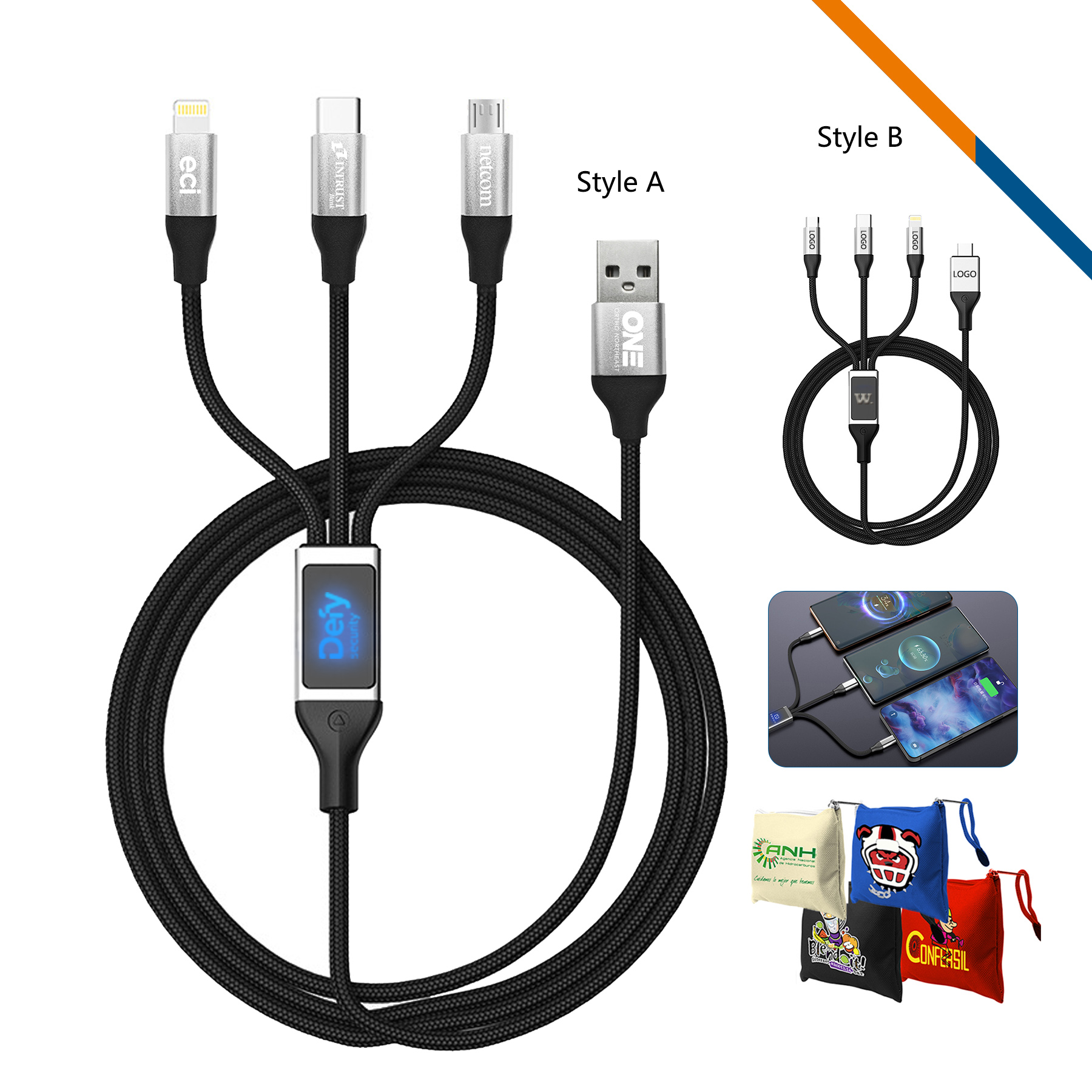 Lutea 3in1 Charging Cable 2