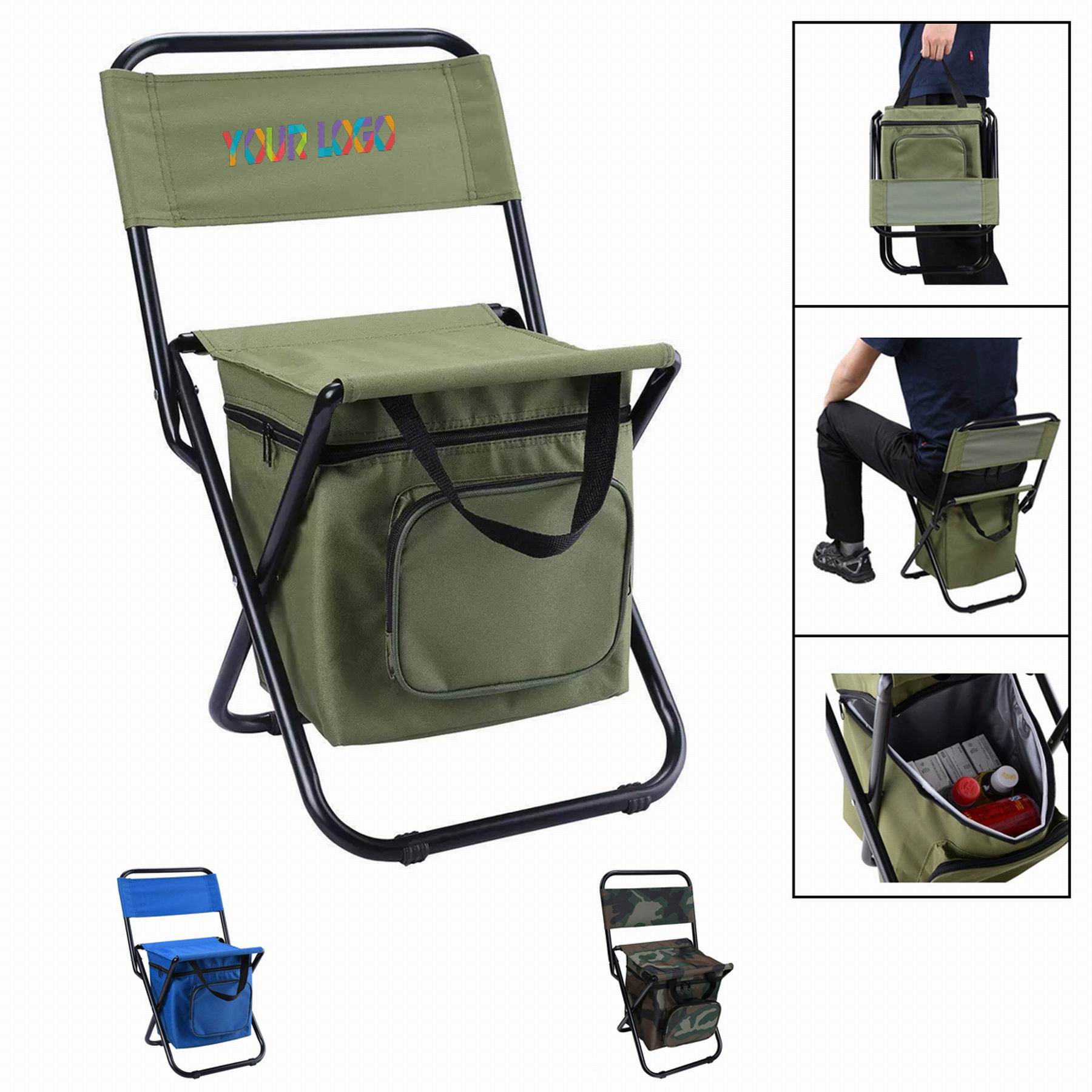 Fishing Chair with Cooler Bag 2