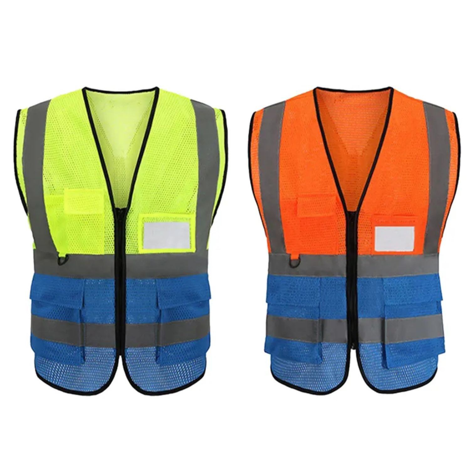 rPET Class 2 Reflective Mesh Safety Vest with Pockets 4