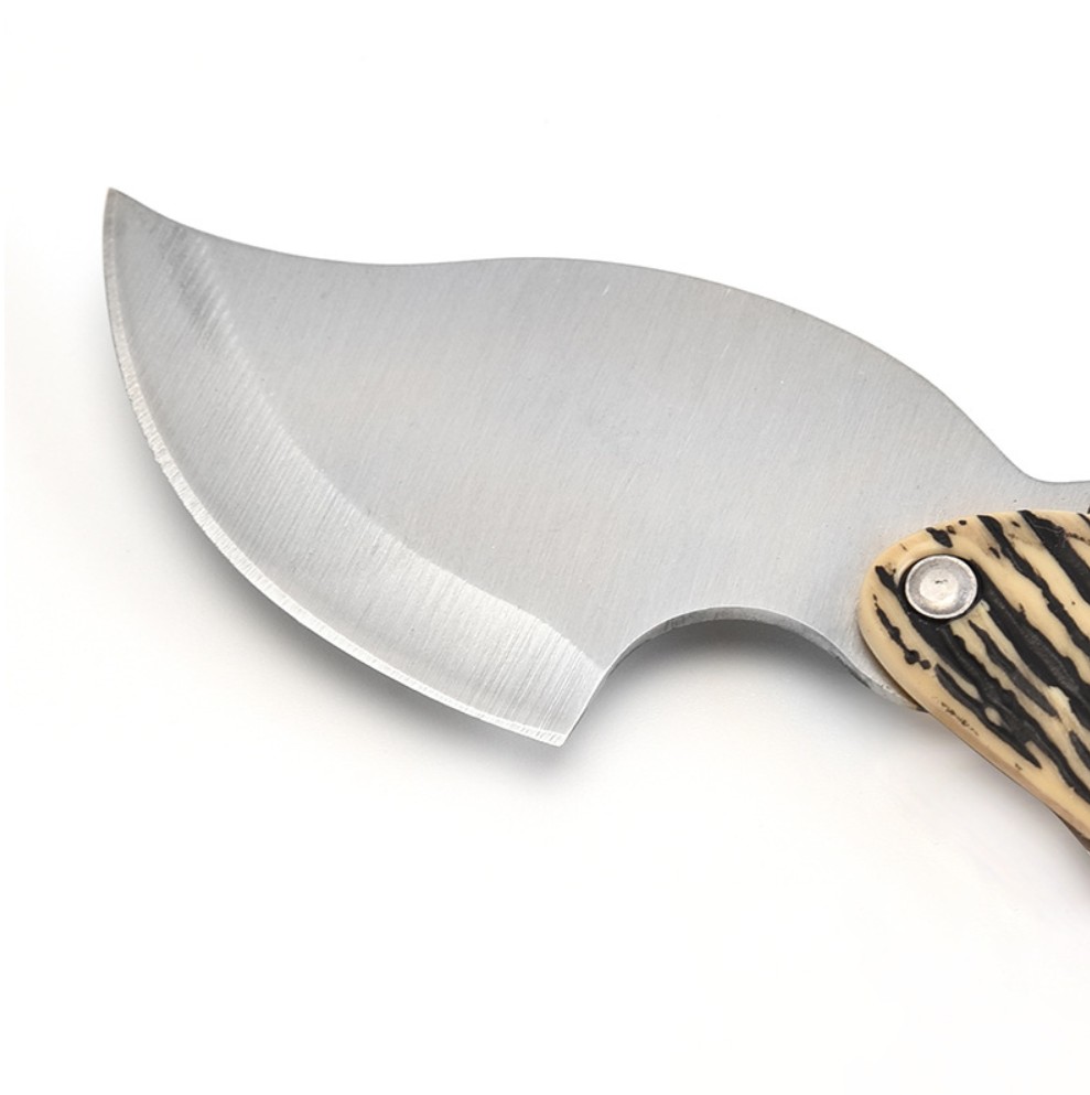 Leaf Shape Stainless Steel Folding Pocket Knife 6
