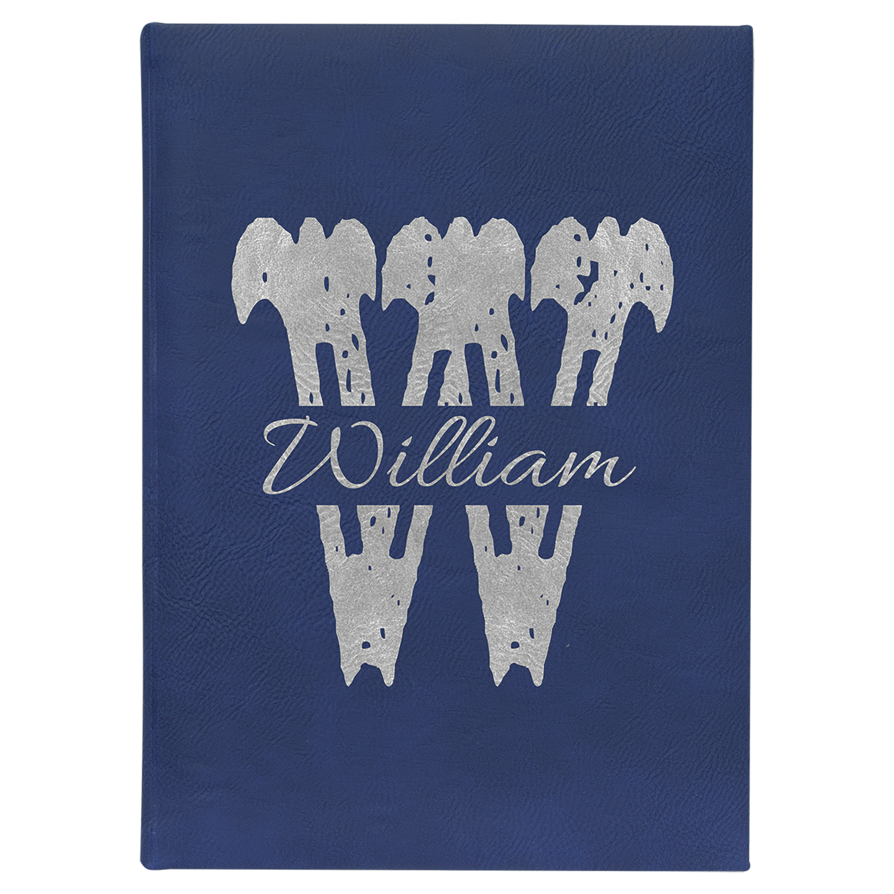 Laser Engraved Leatherette Unlined Journal (7"x 9.75") 7