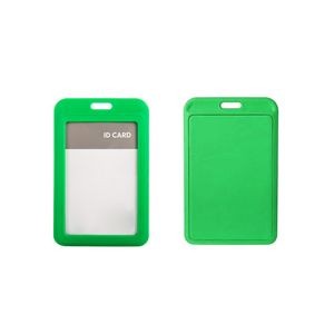 3 Pockets PU Leather Lanyard Card Holder with Dual Color Back 5
