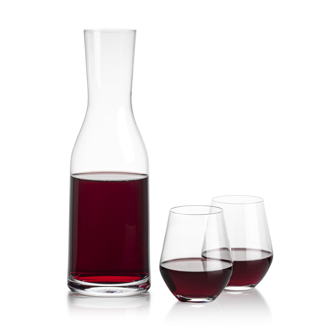 Caldmore Carafe & Reina Stemless Wine 4