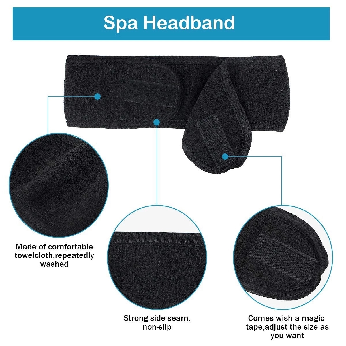Sports Washable Facial Makeup Headband 3