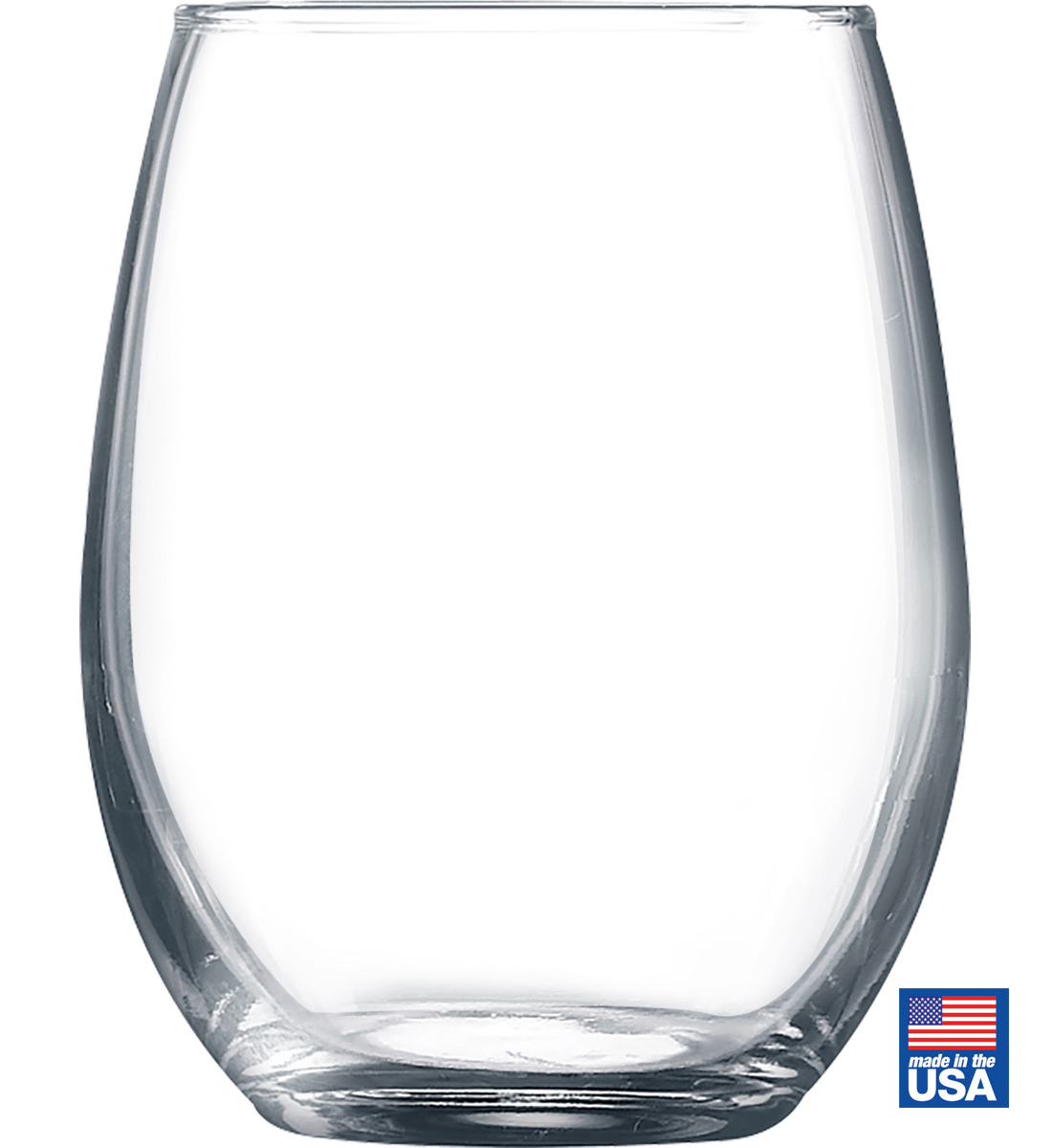 9 Oz. Stemless Crystal Wine Glass (Made in the USA) 6
