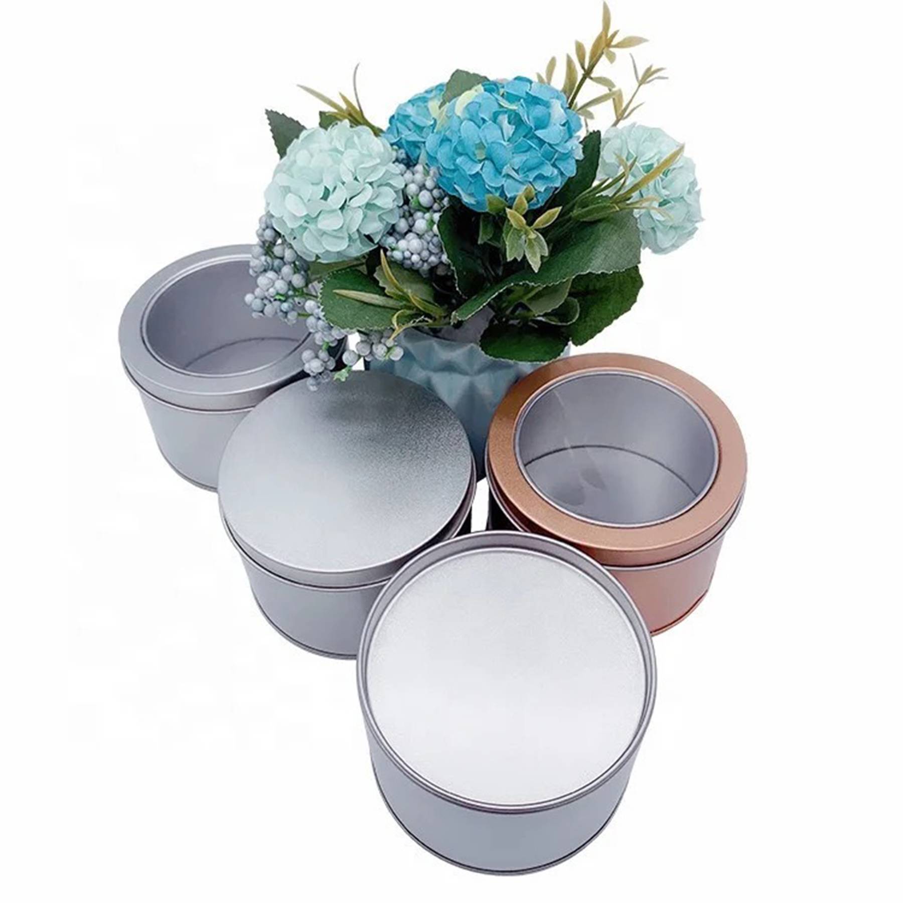 Round candy snack tin box 3