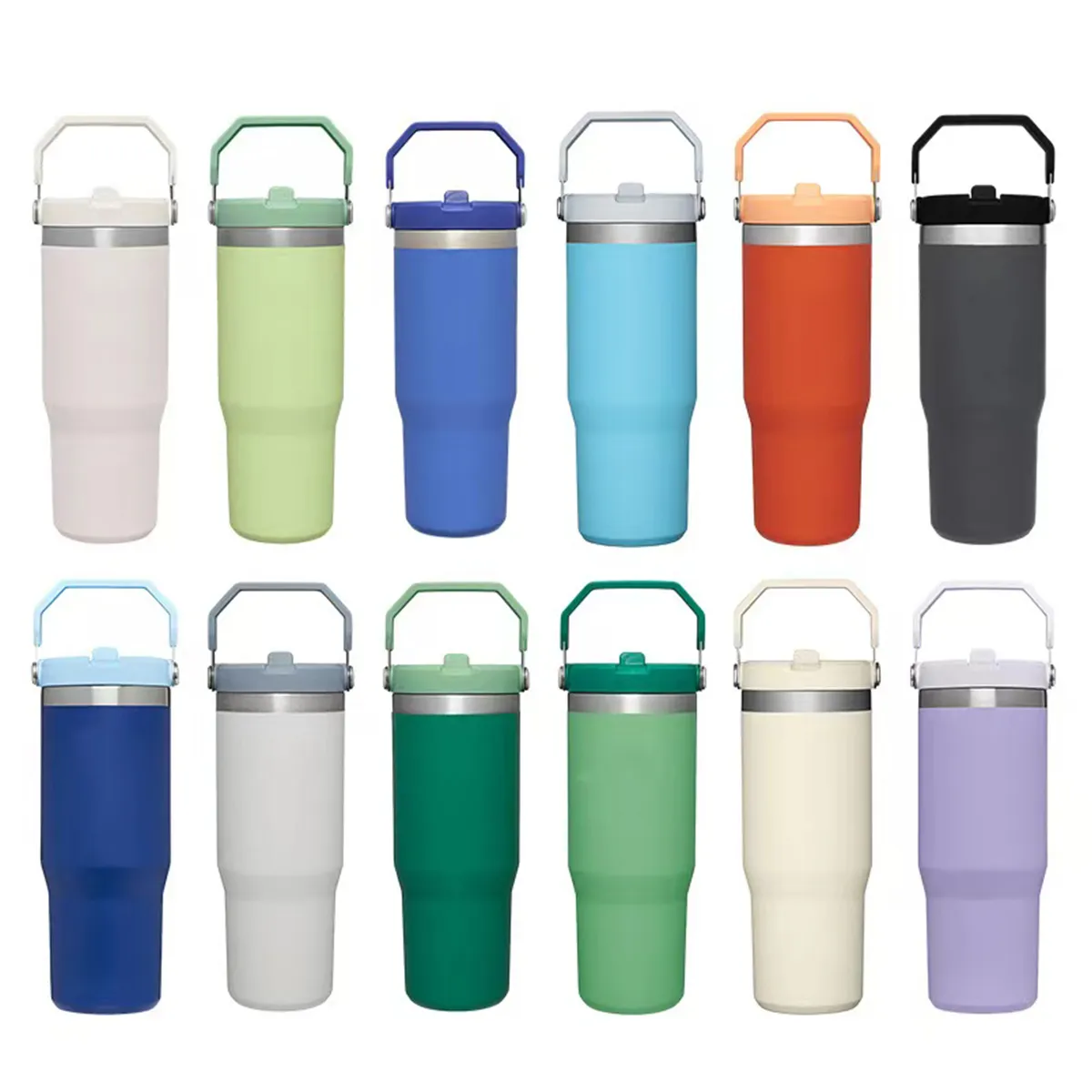 30 Oz Flip Stainless Steel Insulation Cup All-Over Printing 4