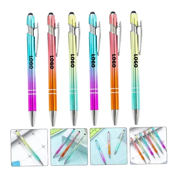 Multicolor Ombre Metal Pen & Stylus 3