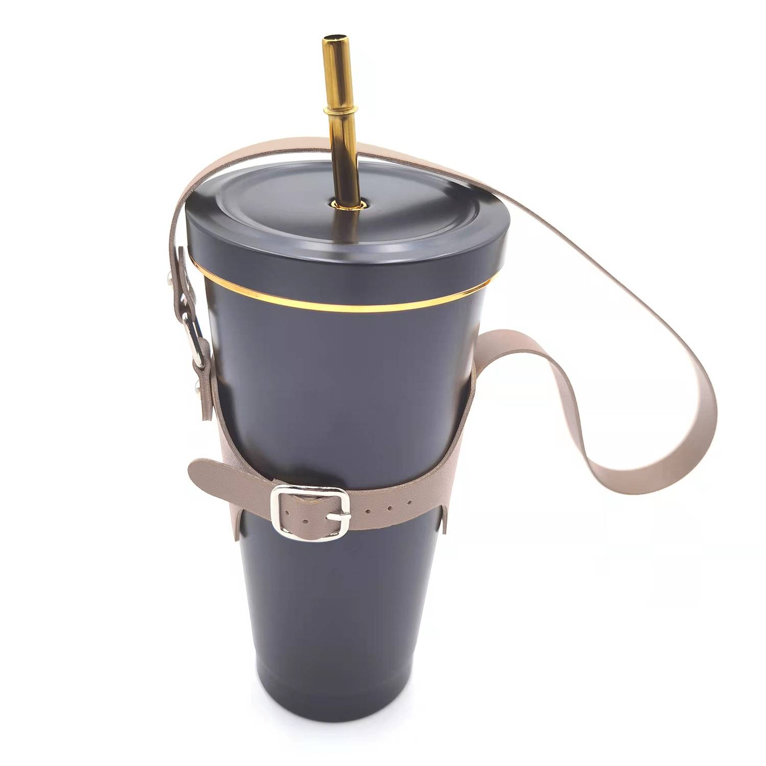 Drink Cup Holder with Adjustable Shoulder Strap 8