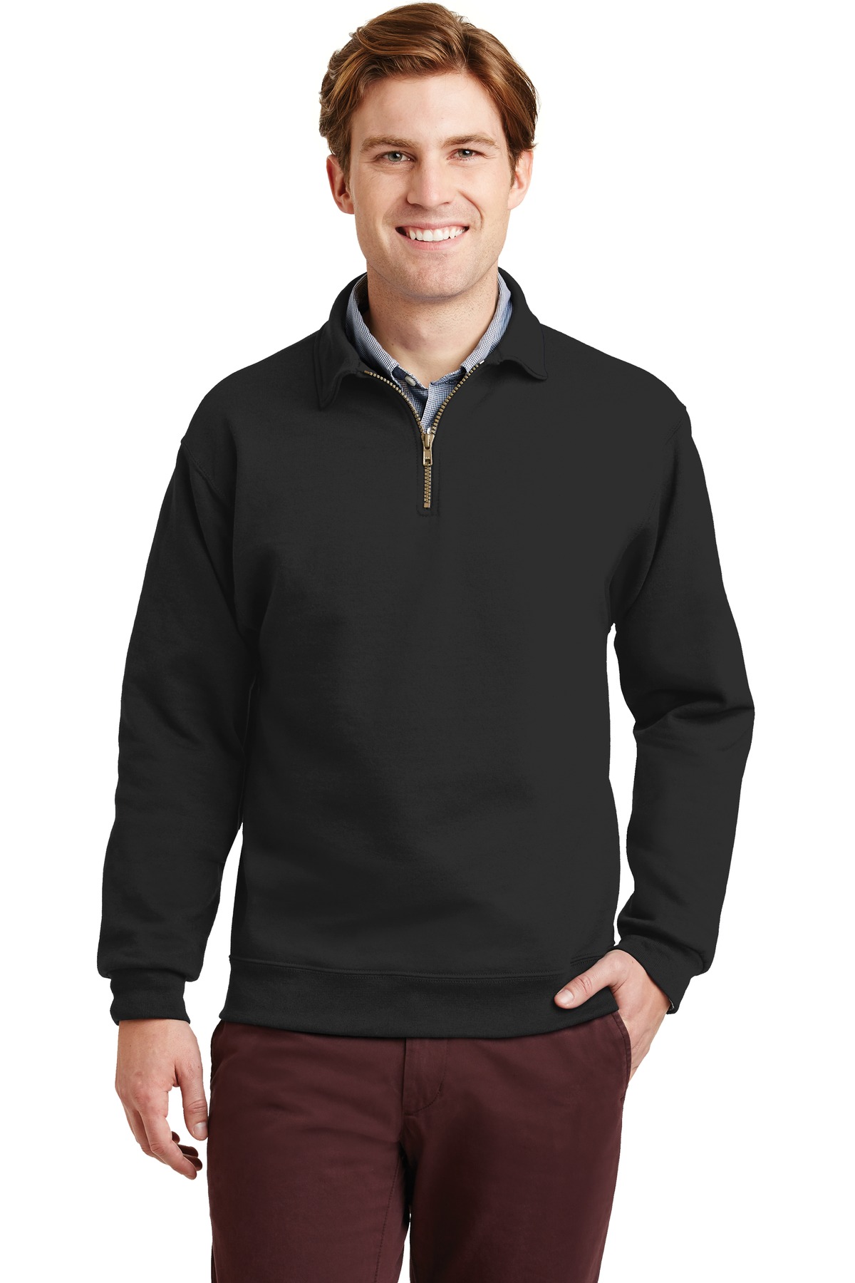 Jerzees Super Sweats NuBlend - 1/4-Zip Sweatshirt with Cadet Collar. 4528M 1