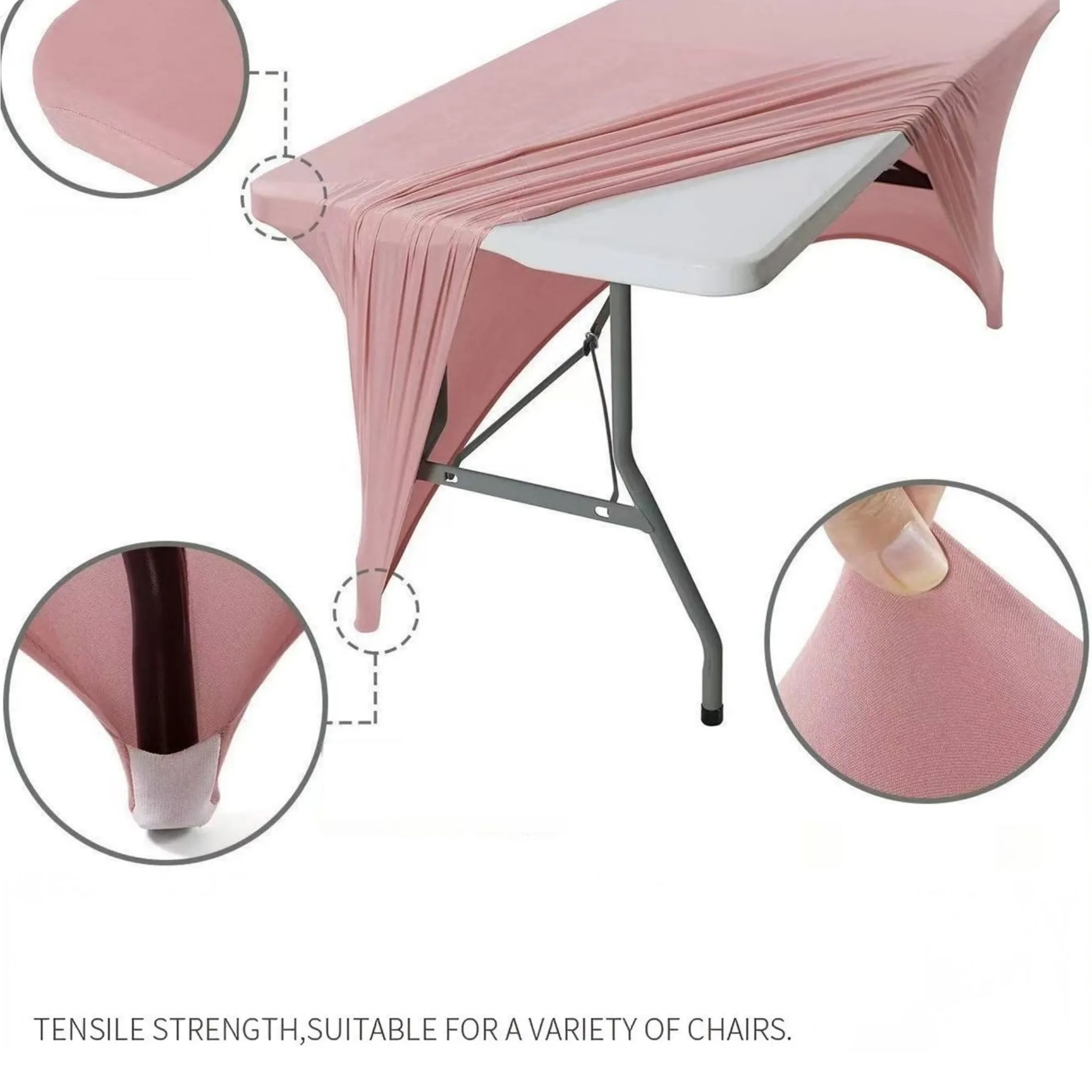 6FT Elastic Fitted Tablecloth 2