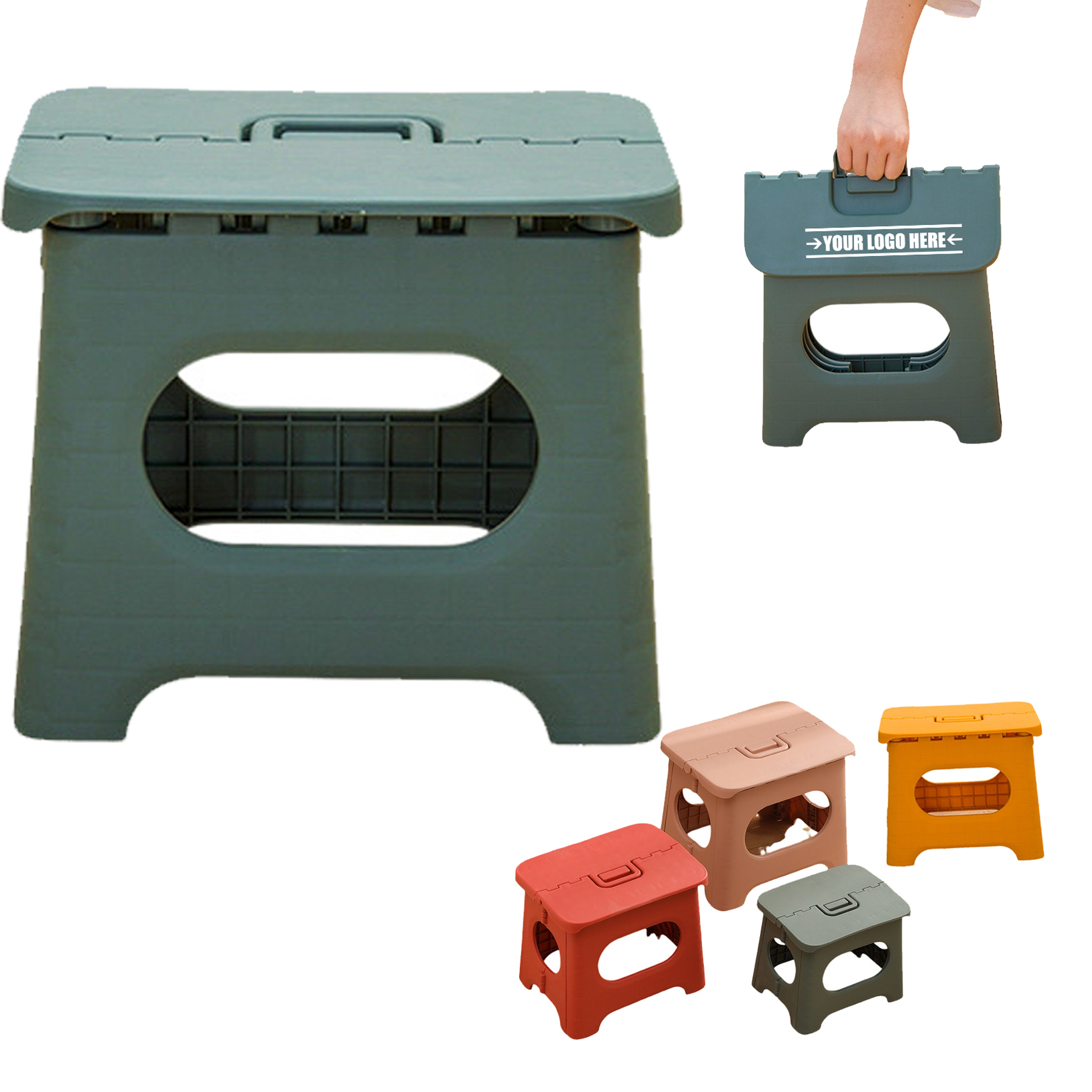 Plastic Folding Step Stool 2