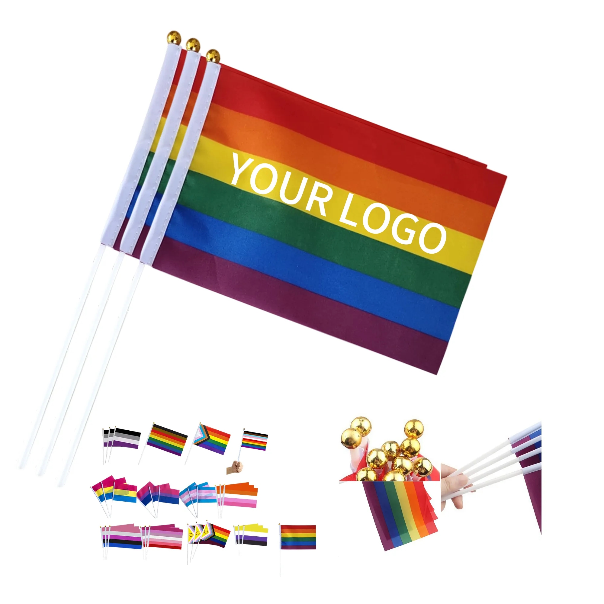 Small Progress Pride Rainbow Flag for Events and Celebration 9