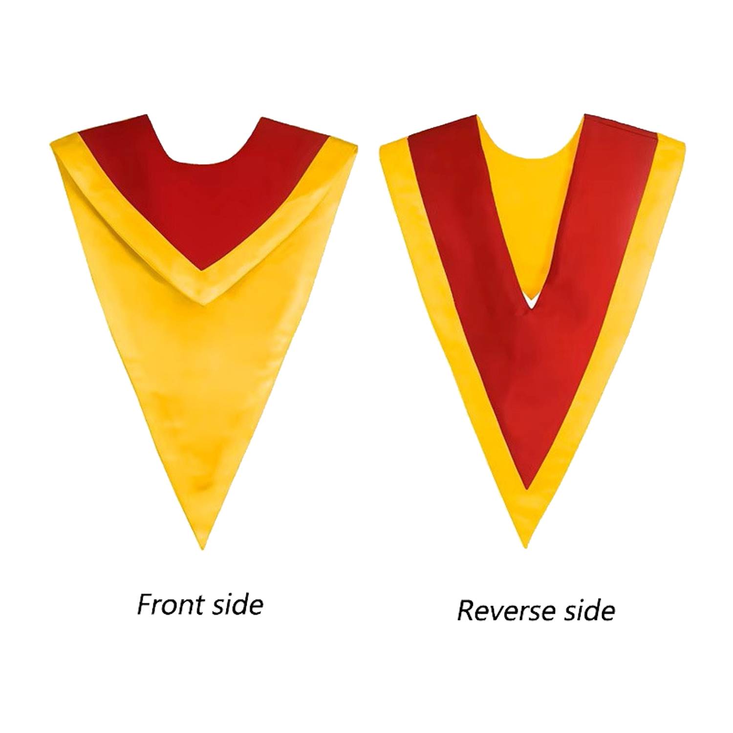 Two Tone V-shaped Graduation Stole 9