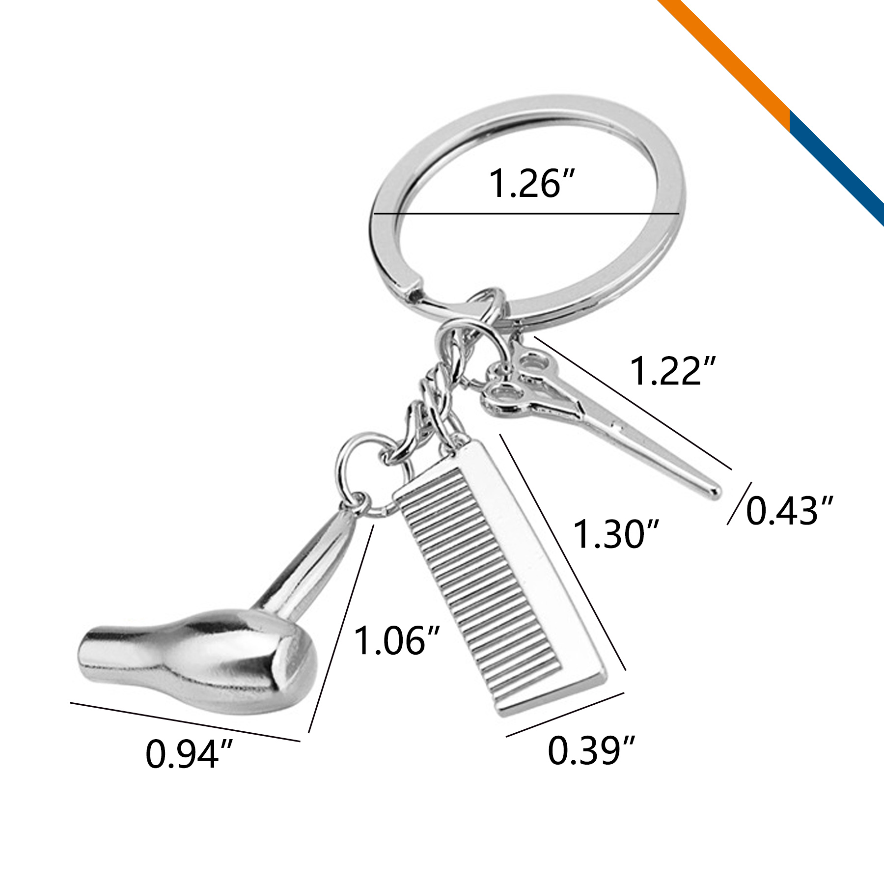 Coifit Hairdresser Tools Keychain 4