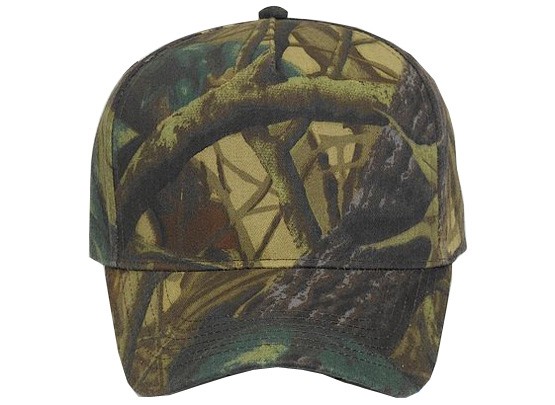 OTTO CAP® Camouflage 5 Panel Mid Profile Baseball Cap 18