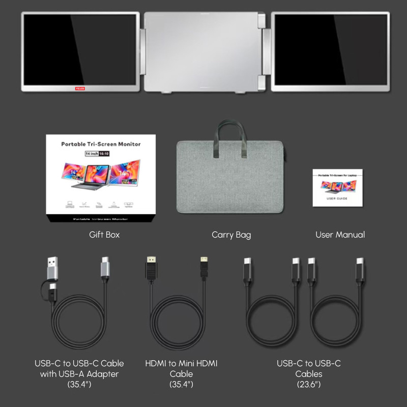 Laptop Trio Monitor Extender 20