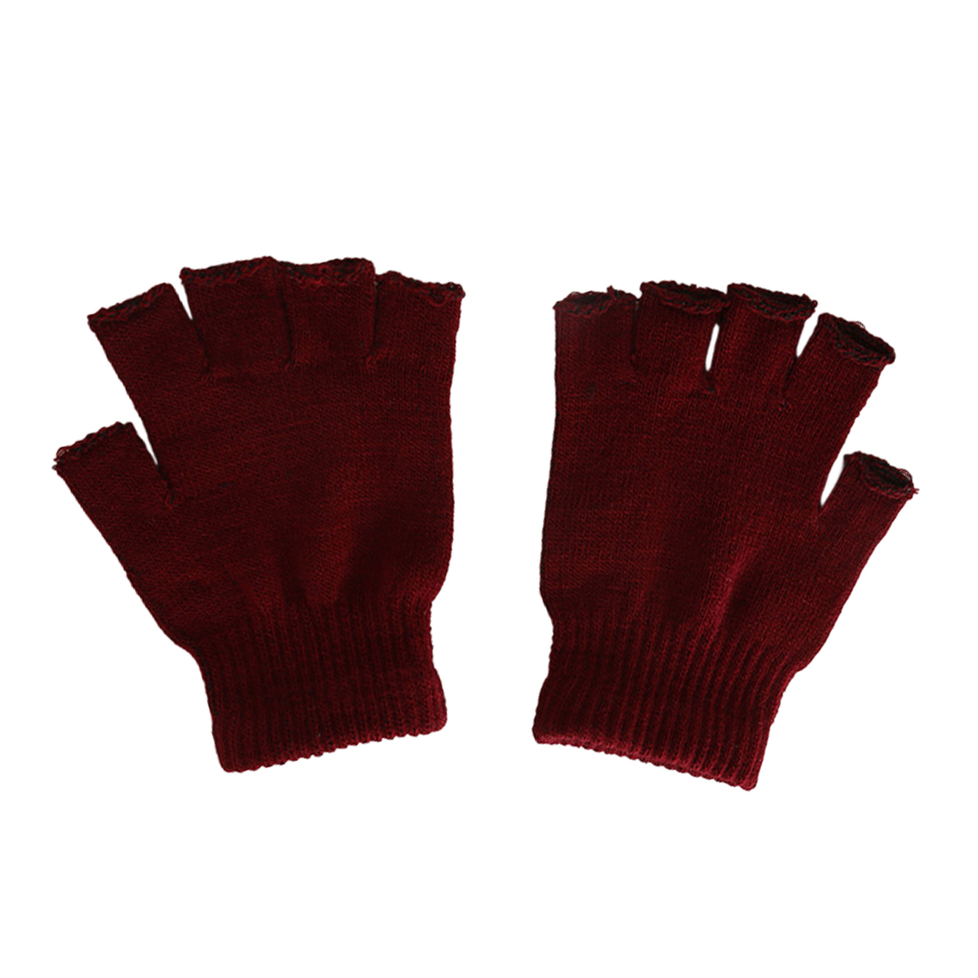 Colorful Winter Knitted Half Finger Gloves 3