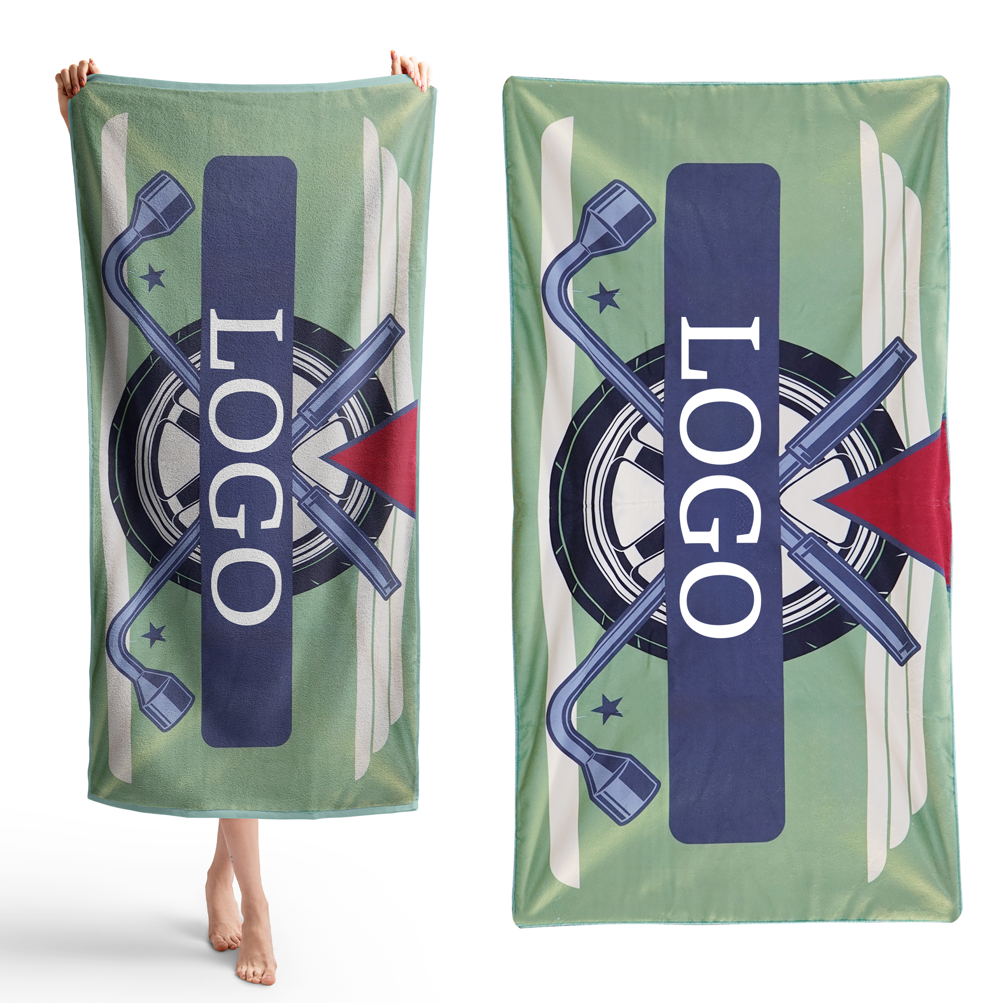 Custom Microfiber Beach Towel MOQ 50 3