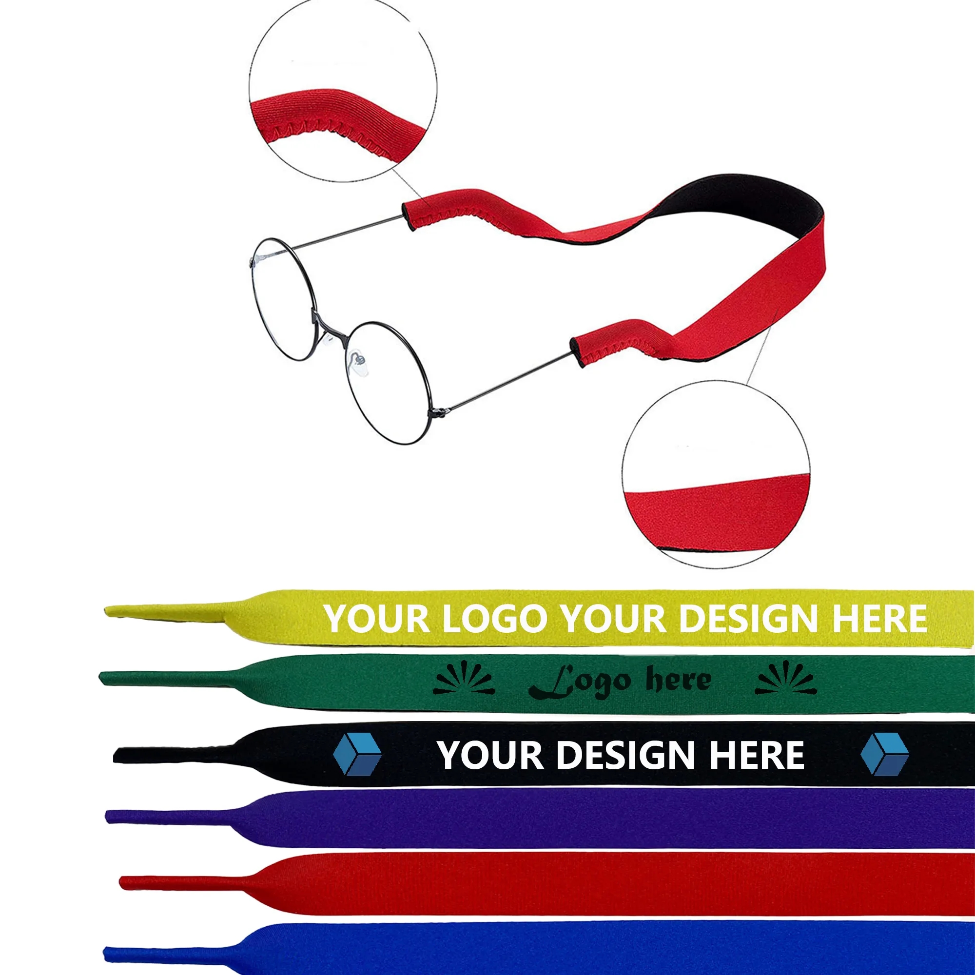MOQ100 Neoprene Eyeglass Sunglass Elastic Strap 2