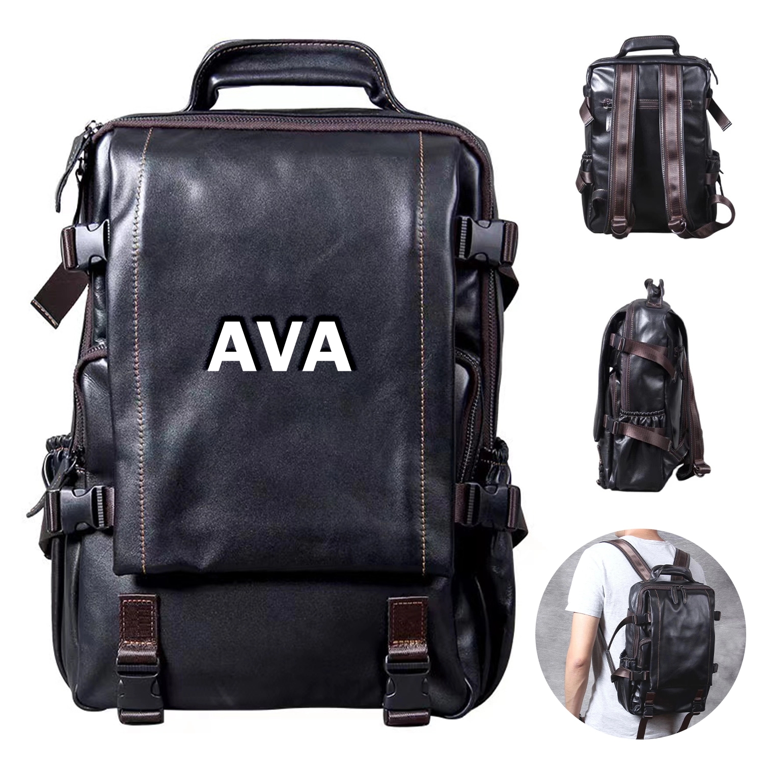 Leather Backpack 4