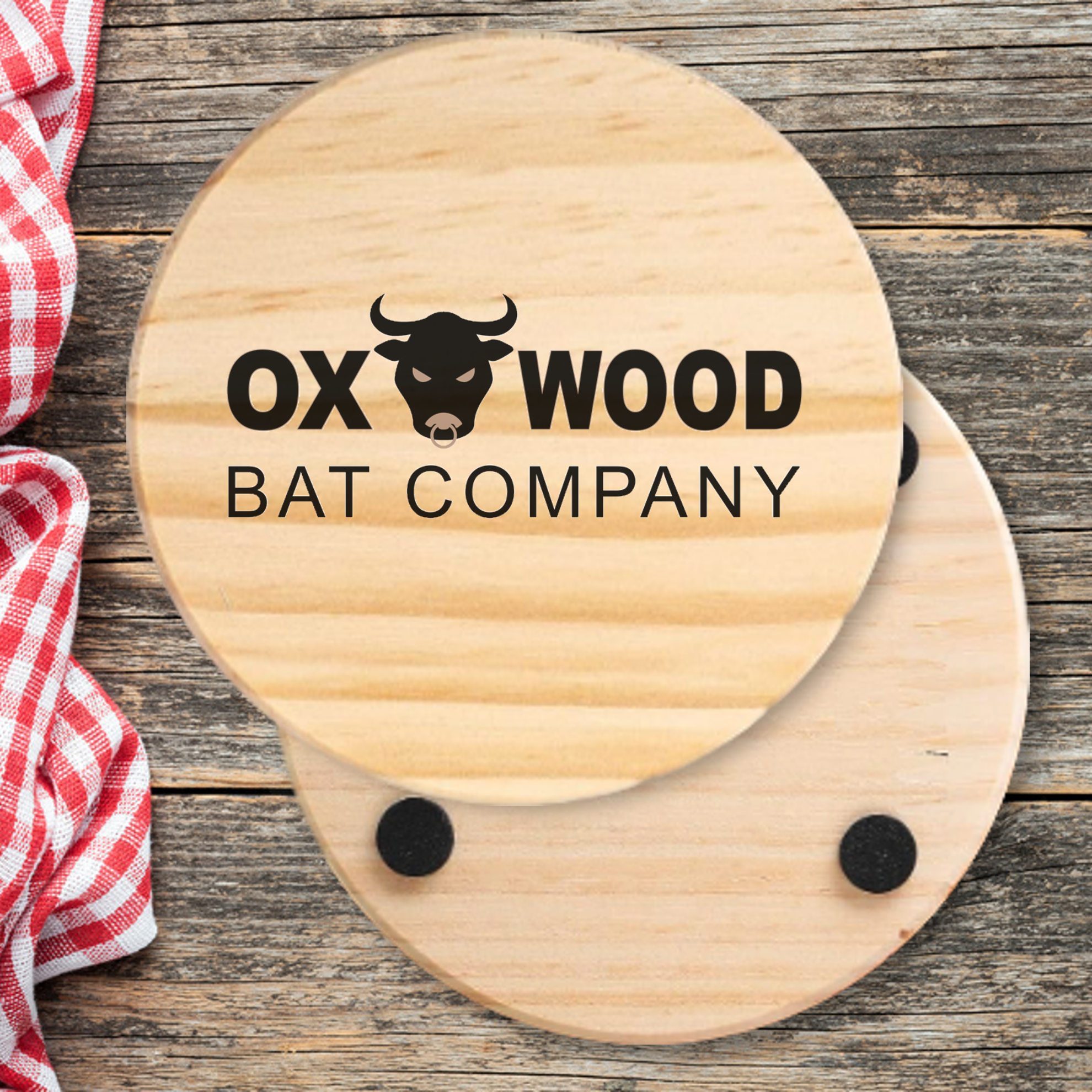Round Wood Coaster 3