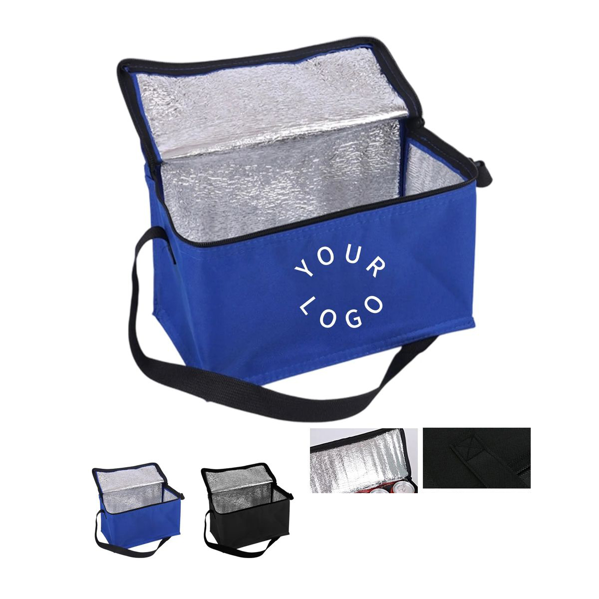 Compact Oxford Insulated Tote for Lunch or Drinks 3