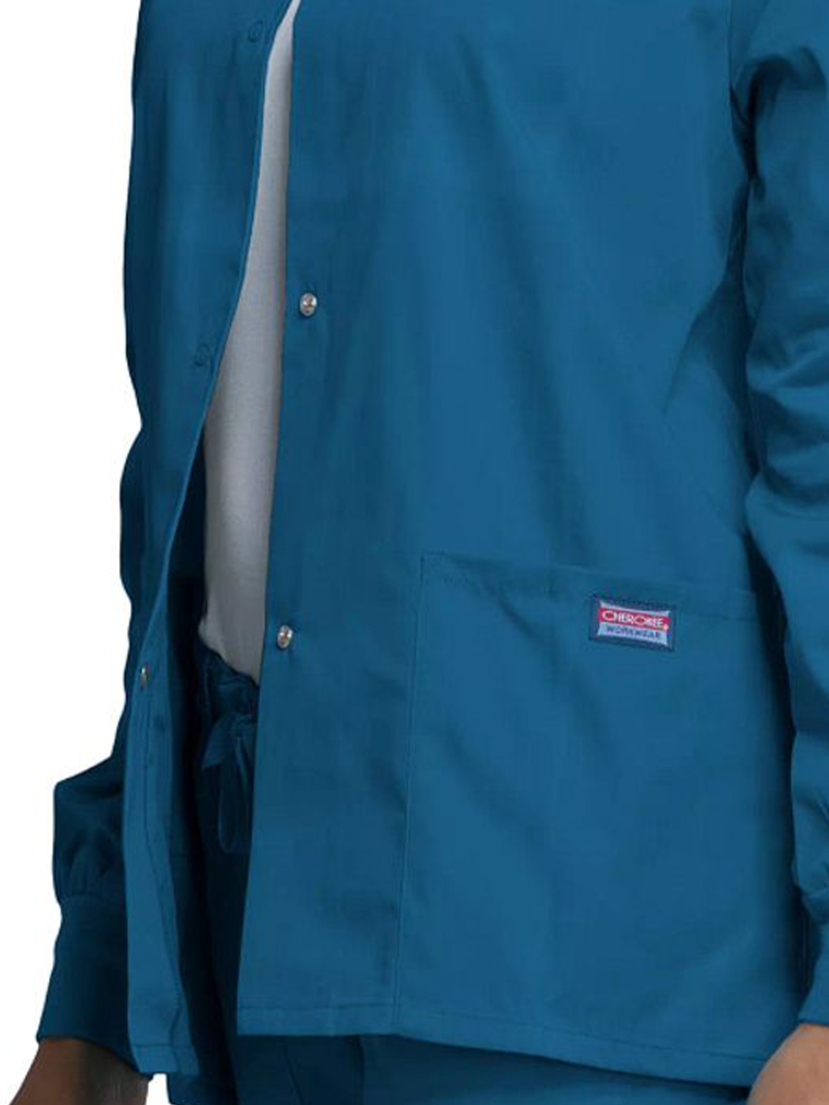 Cherokee - Workwear Originals - Women's 3-Pocket Snap Front Jacket 117