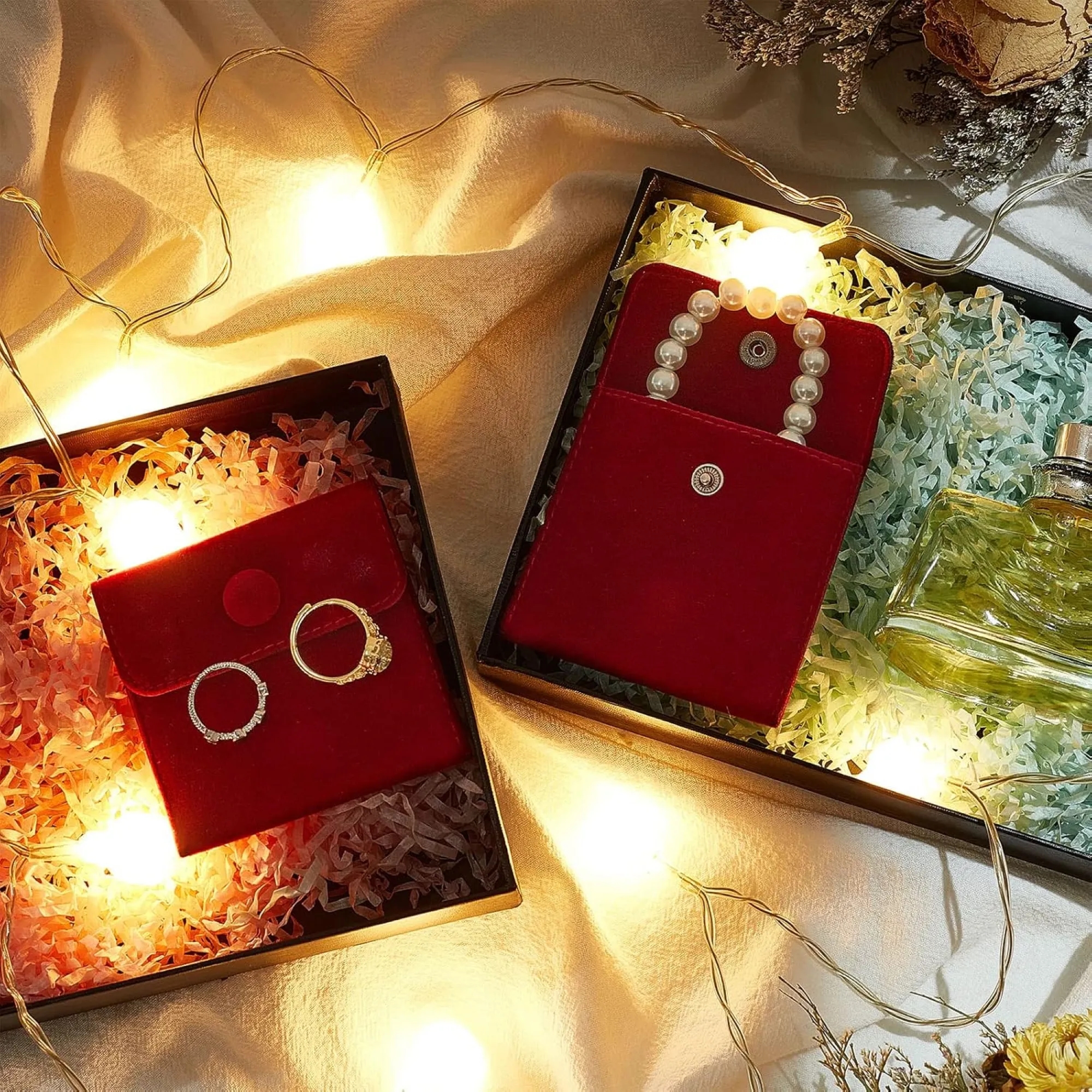 Velvet Portable Jewelry Small Item Storage Bag 4