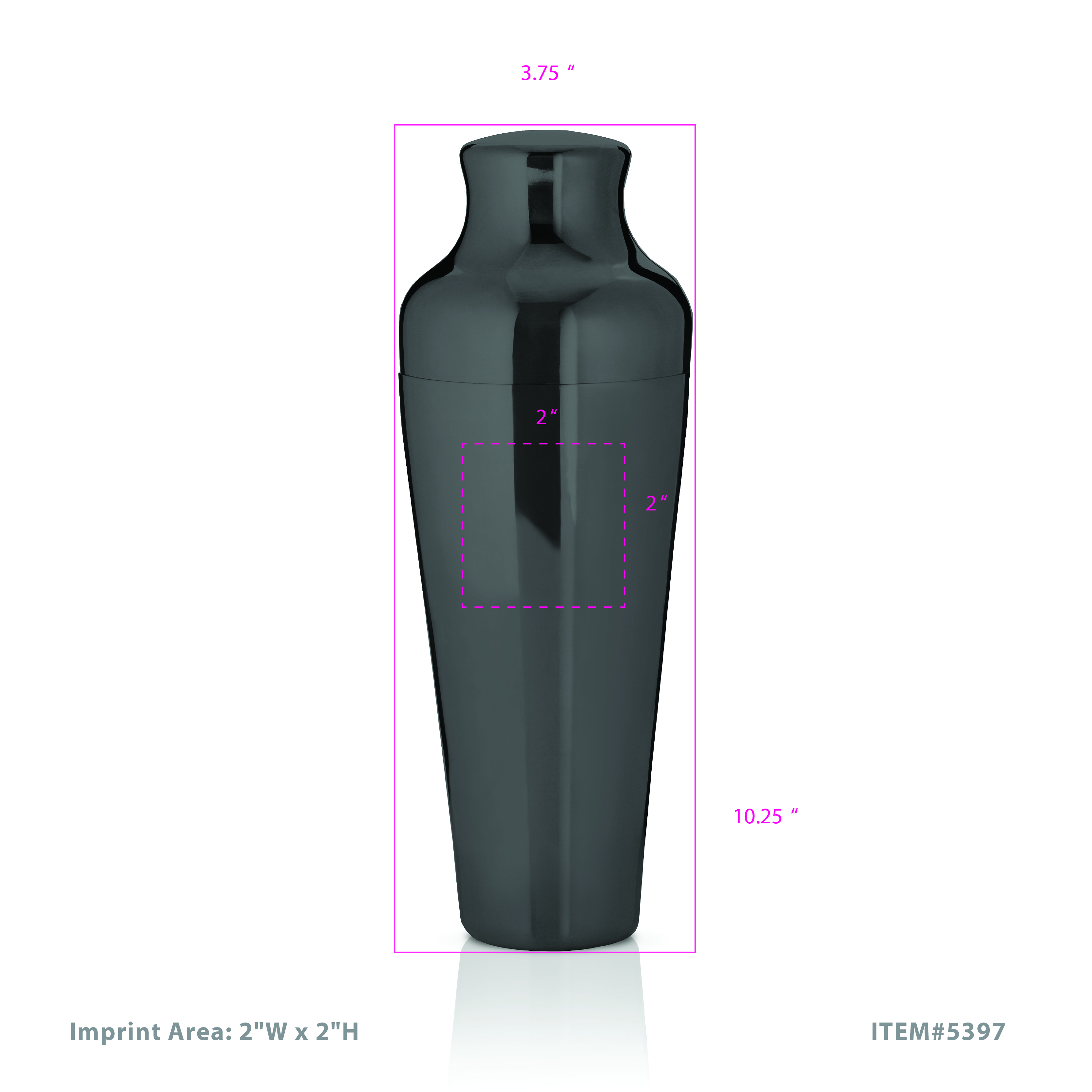 Viski® Parisian Cocktail Shaker 12