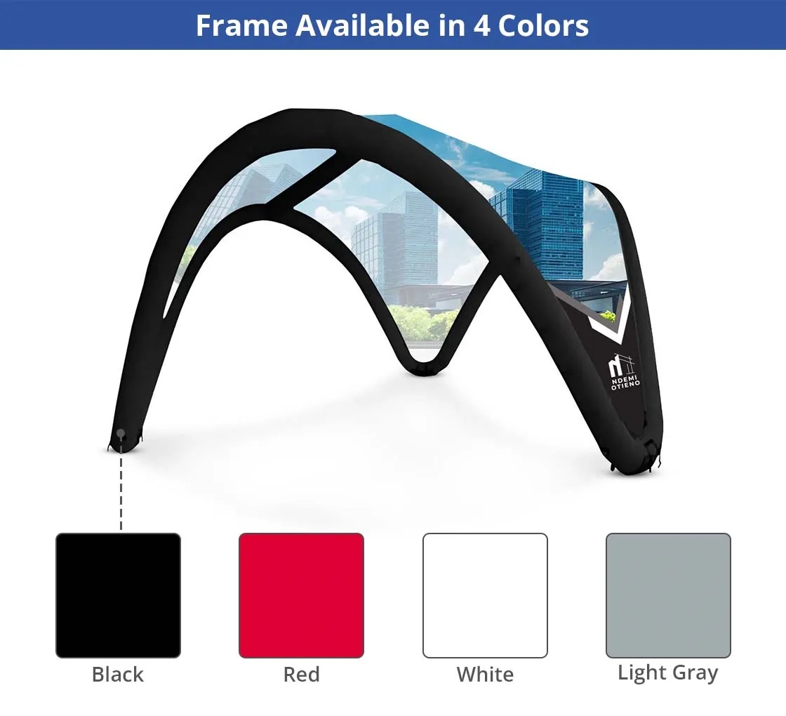 Custom Printed Inflatable Dome Tent- Design 2 (Topper+Frame) 3