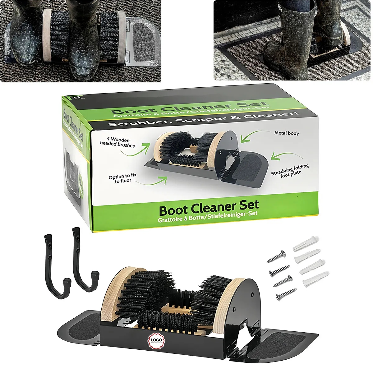 Outdoor Shoe Scraper Cleaner Brush 2