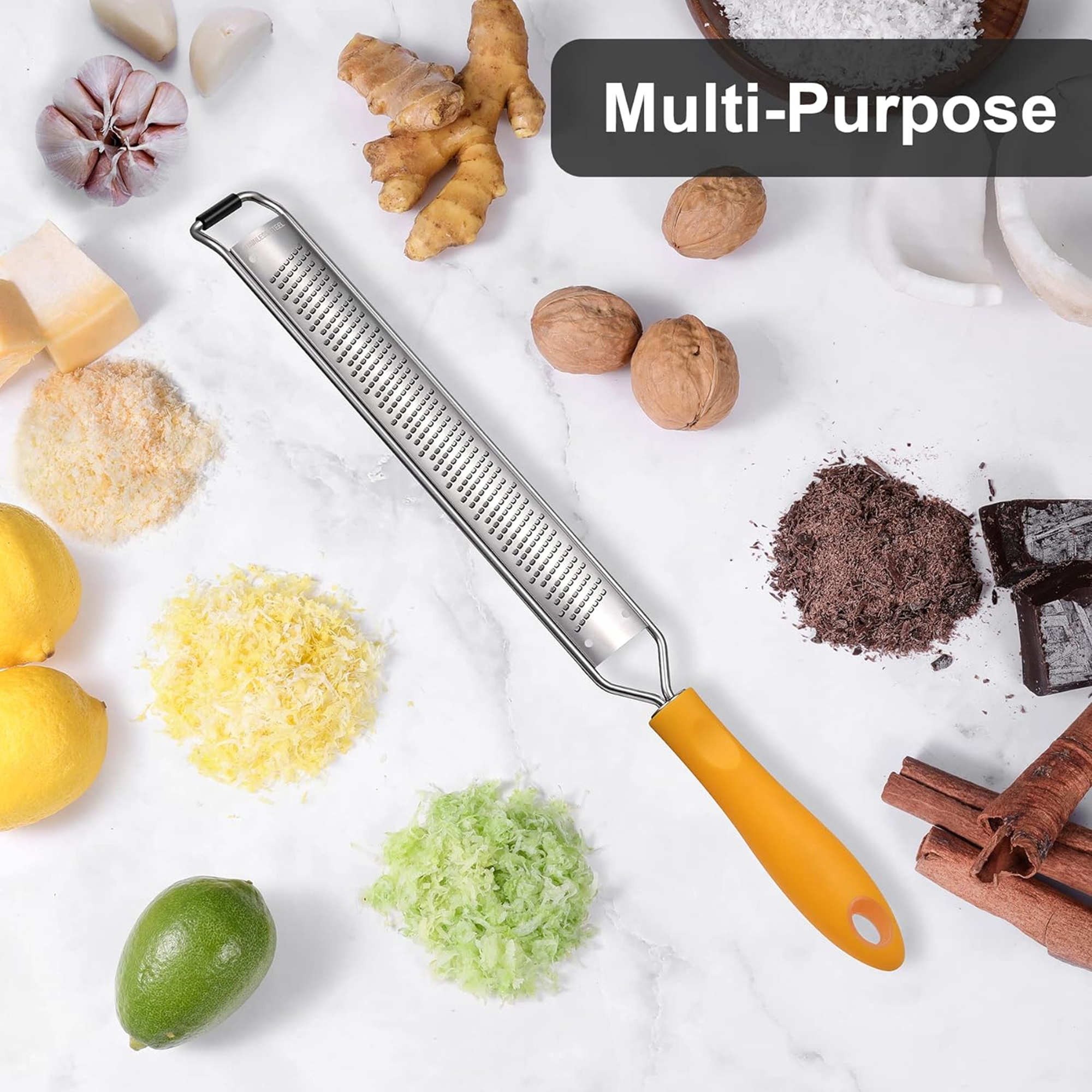 Stainless Steel Hand Grater For Lemon, Cheese And Vegetable 3