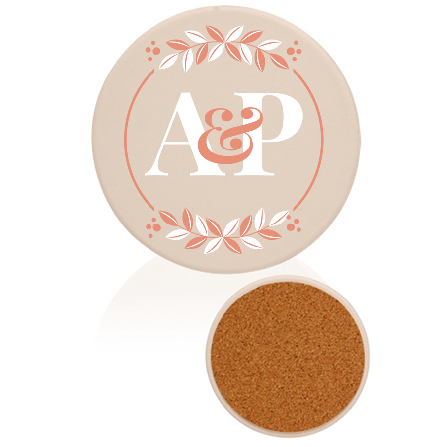 Round Ceramic Coasters 4" 5