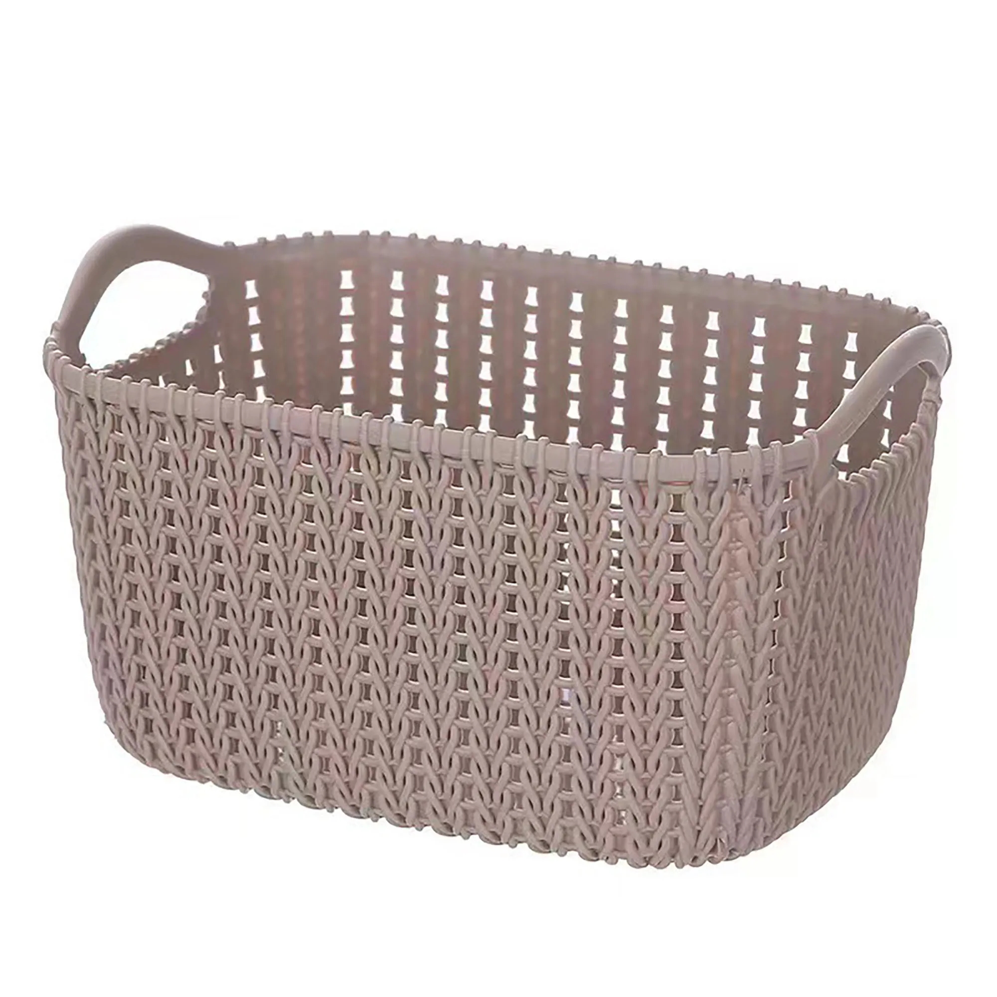Rattan-Style Storage Basket With Logo For Storage And Organi 1