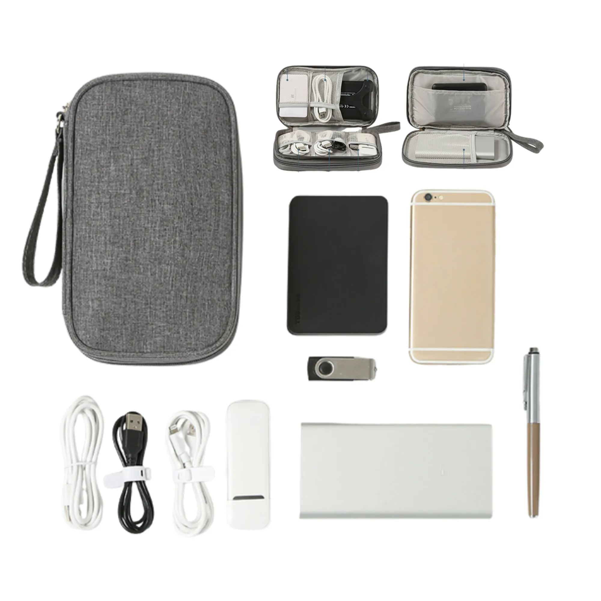 Full Color Double Layer Tech Organizer 5