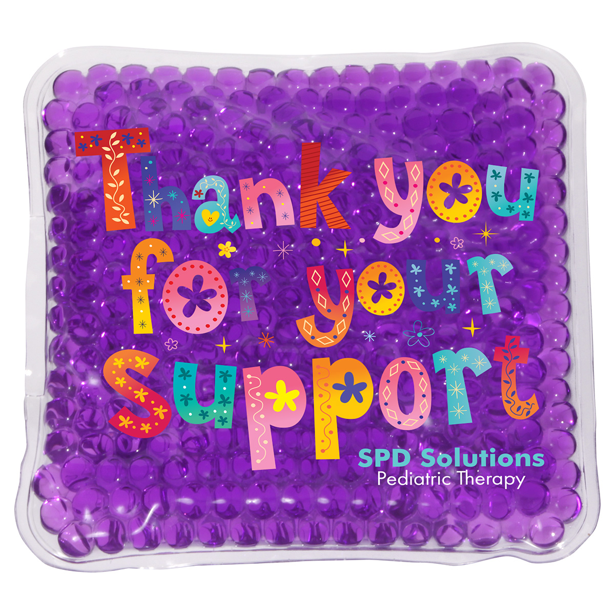 Full-Color Square Aqua Pearls™ Hot/Cold Pack 65