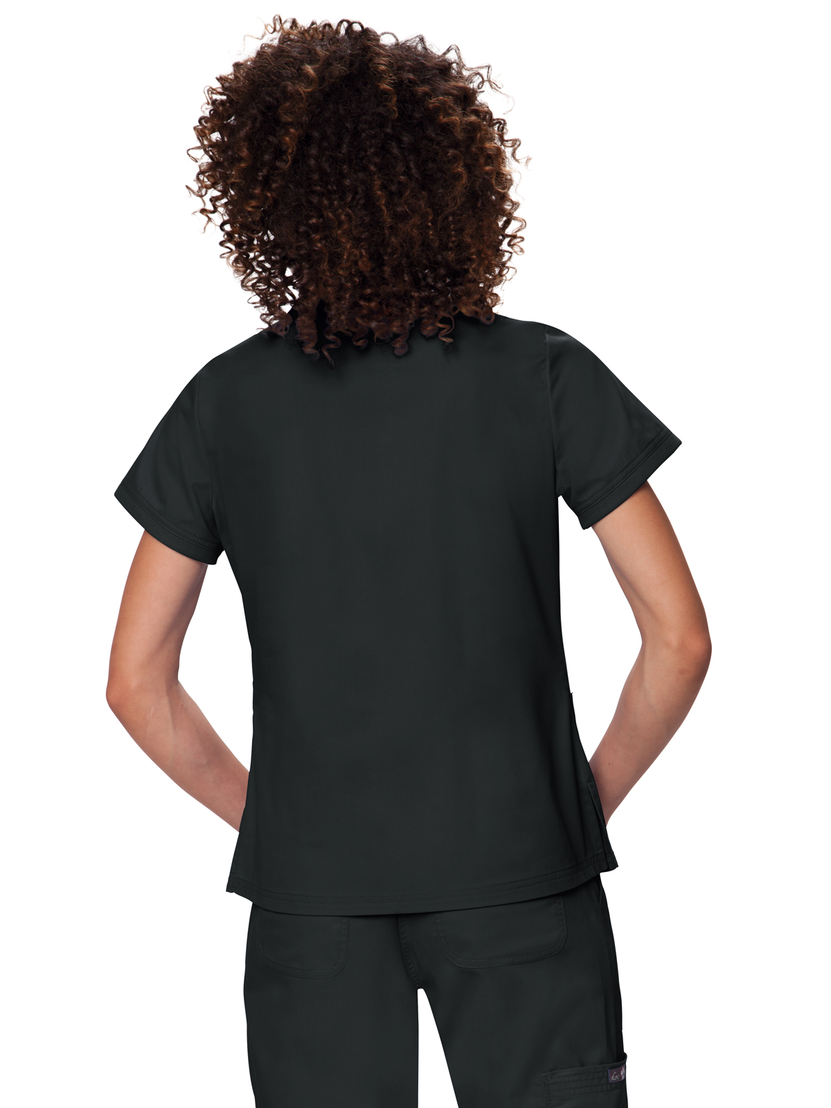 koi - Classics - Women's Three-Pocket Soft Rib Trim V-Neck Nicole Top 6