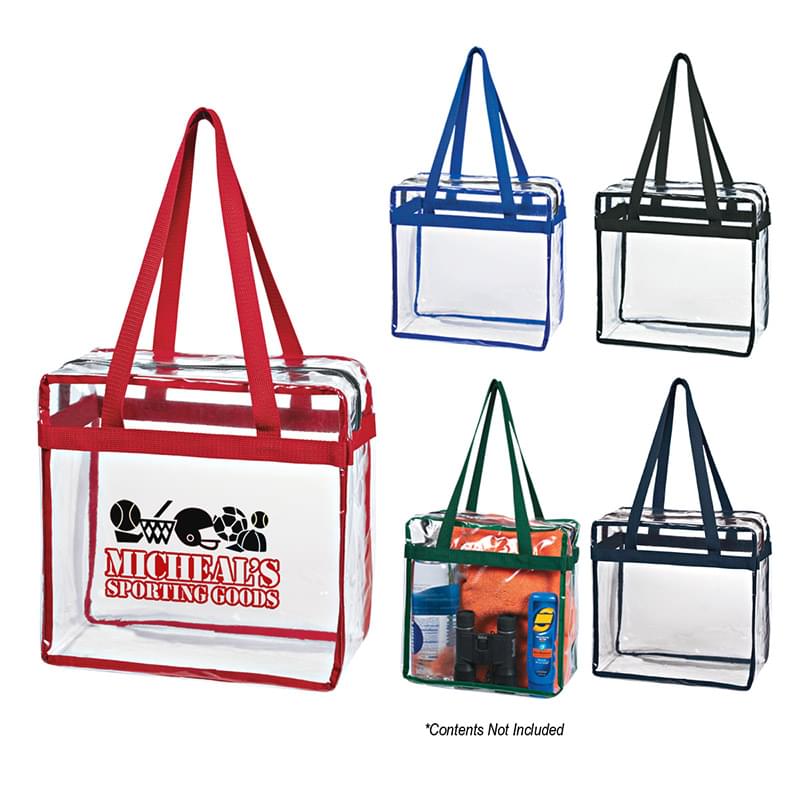 Clear Tote Bag With Zipper Closure 3