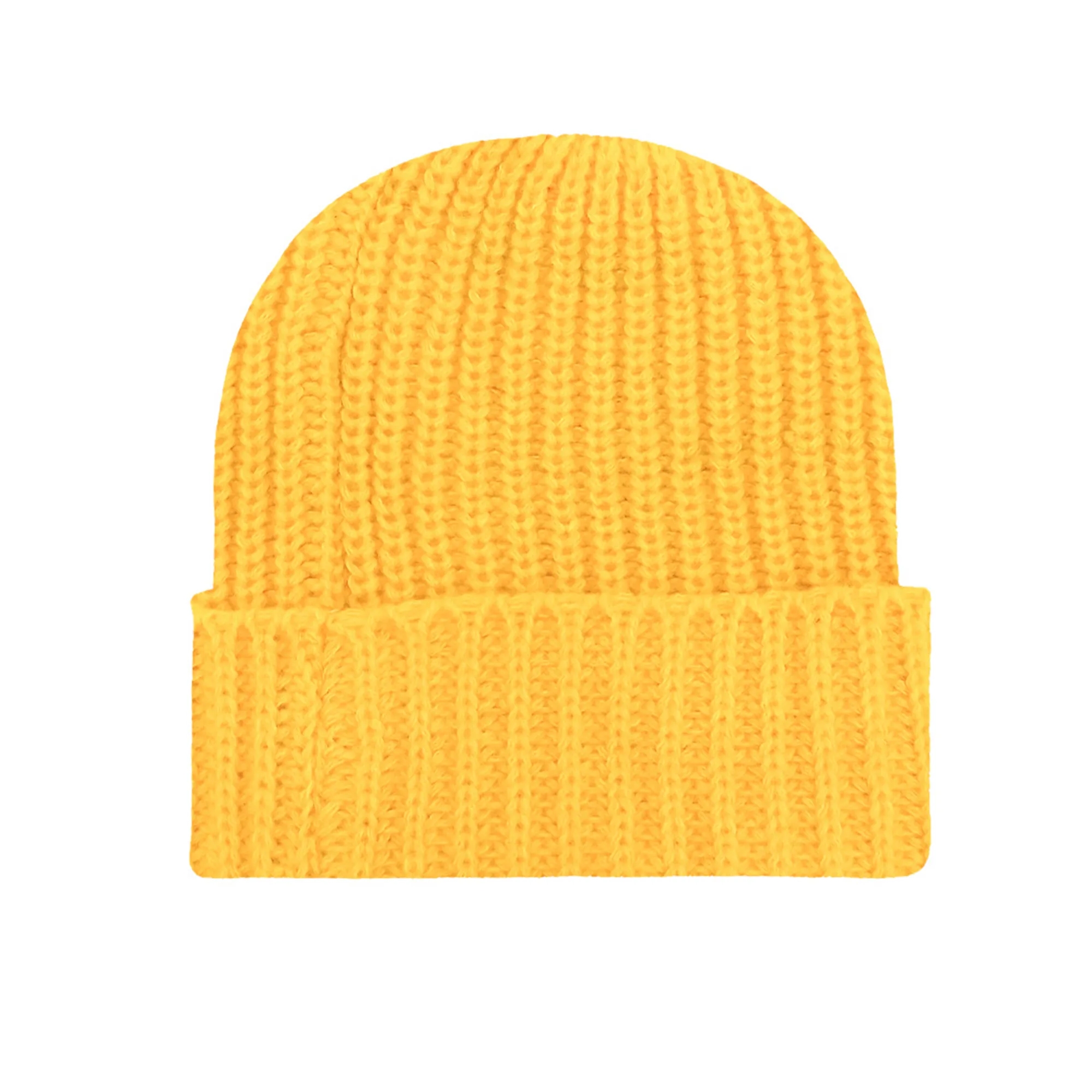 Thick Needle Stripe Knitted Hat 3