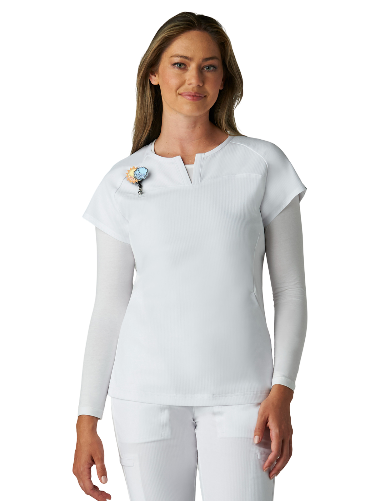 koi - Lite - Women's Two-Pocket Split V-Neck Scrub Top 7