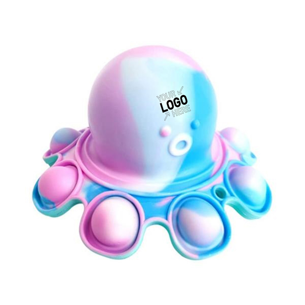 Reversible Octopus Pop Fidget Toy Keyring 1