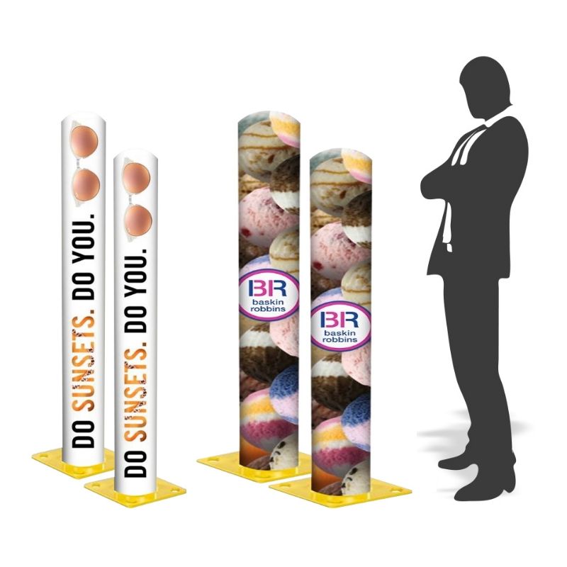 Bollard pole sleeve Cover - 4.5"Dia x 52"H 5