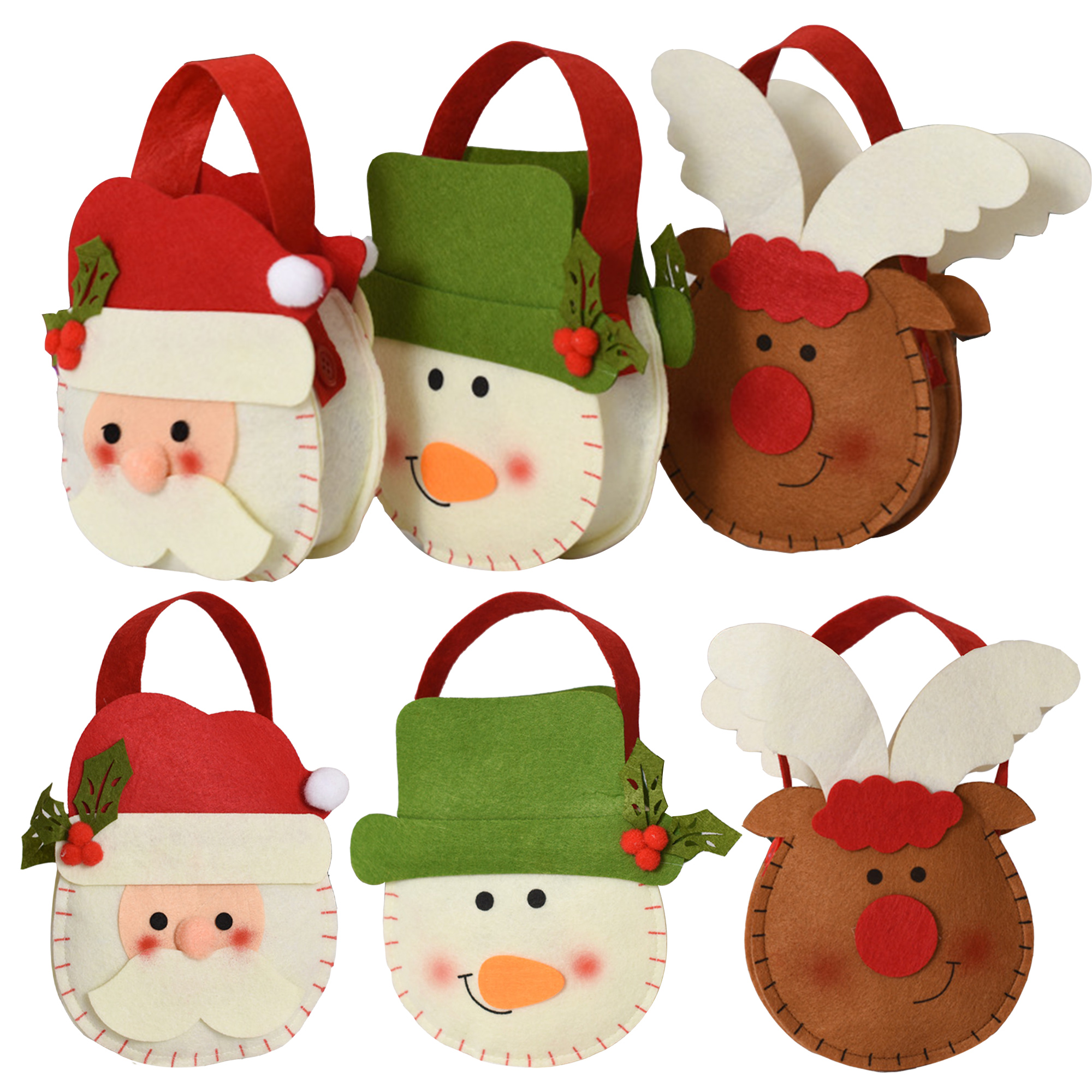 Christmas Apple Felt Bag 2
