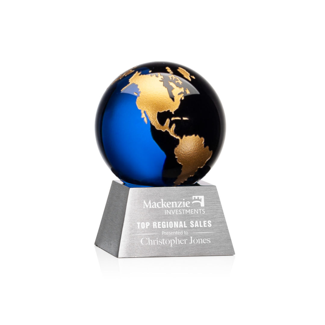 Ryegate Globe Award - Blue/Gold 5